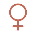 Female icon to represent menopause