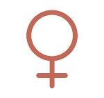 Female icon to represent menopause