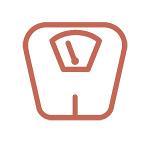 Icon of scales for weight loss