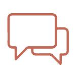 Icon of chat bubbles